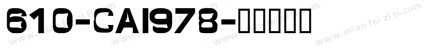 610-CAI978字体转换