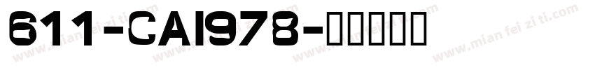 611-CAI978字体转换