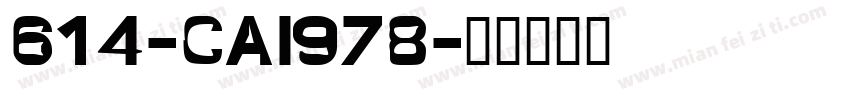 614-CAI978字体转换