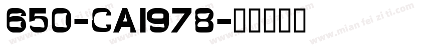 650-CAI978字体转换