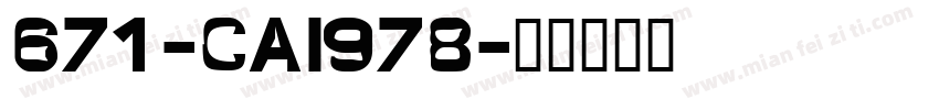 671-CAI978字体转换