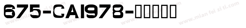 675-CAI978字体转换