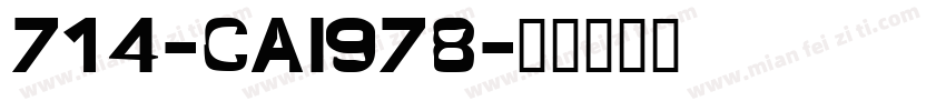 714-CAI978字体转换