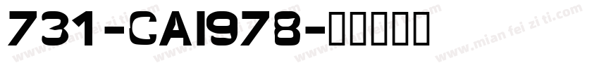 731-CAI978字体转换