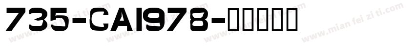 735-CAI978字体转换