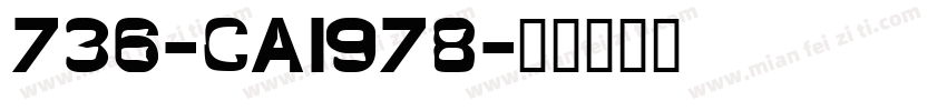 736-CAI978字体转换