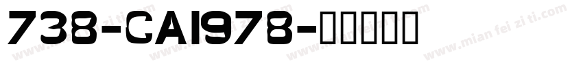 738-CAI978字体转换