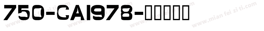 750-CAI978字体转换