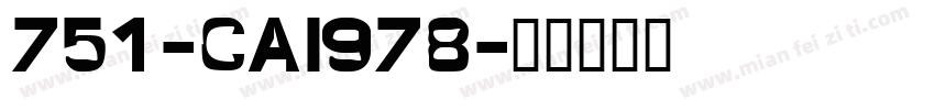 751-CAI978字体转换