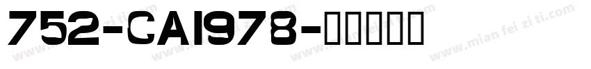 752-CAI978字体转换