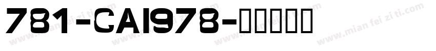 781-CAI978字体转换