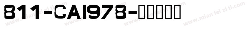 811-CAI978字体转换