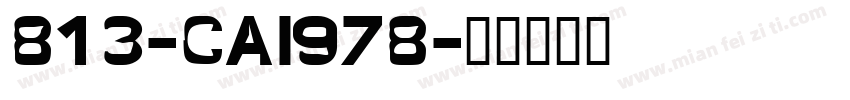 813-CAI978字体转换