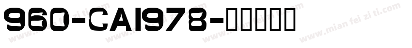 960-CAI978字体转换