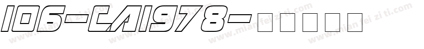 106-CAI978字体转换