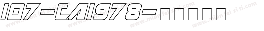 107-CAI978字体转换