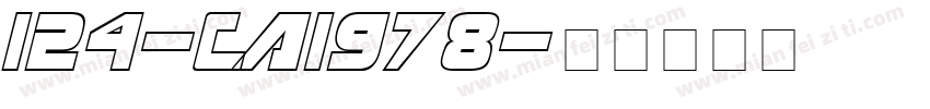 124-CAI978字体转换