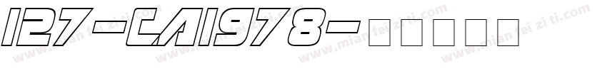 127-CAI978字体转换