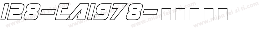 128-CAI978字体转换