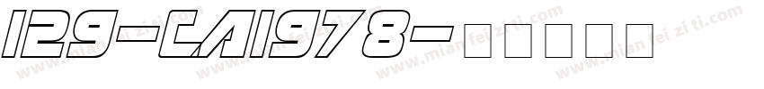 129-CAI978字体转换