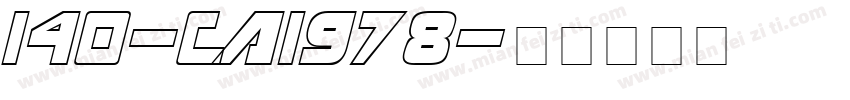 140-CAI978字体转换