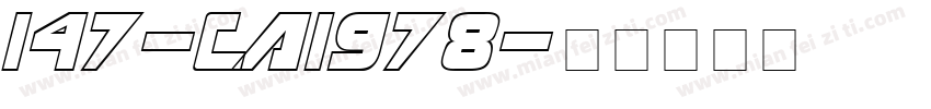 147-CAI978字体转换