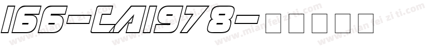 166-CAI978字体转换