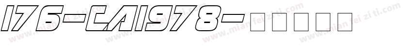 176-CAI978字体转换