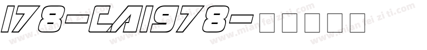 178-CAI978字体转换