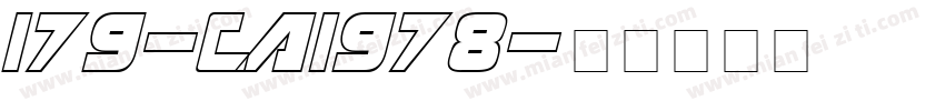 179-CAI978字体转换