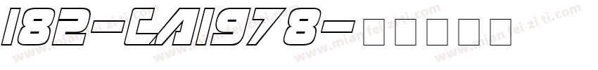 182-CAI978字体转换