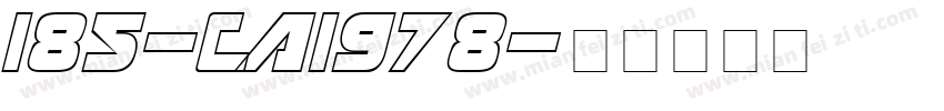 185-CAI978字体转换