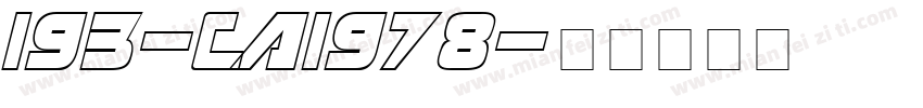 193-CAI978字体转换