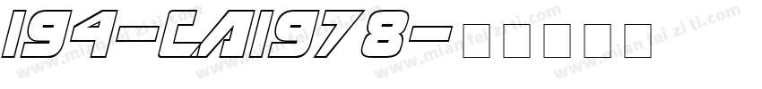 194-CAI978字体转换