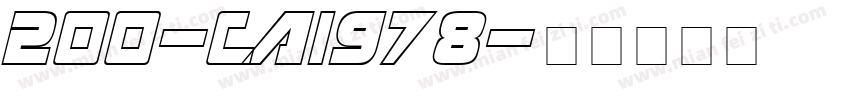 200-CAI978字体转换