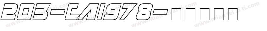 203-CAI978字体转换