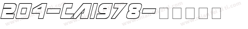 204-CAI978字体转换