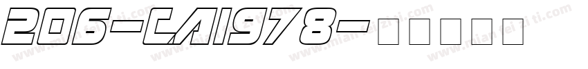 206-CAI978字体转换