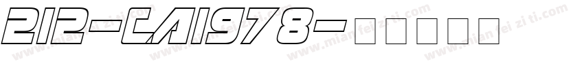 212-CAI978字体转换