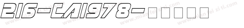 216-CAI978字体转换