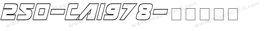 250-CAI978字体转换