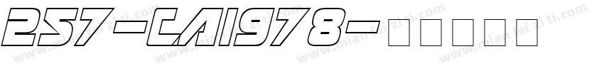 257-CAI978字体转换