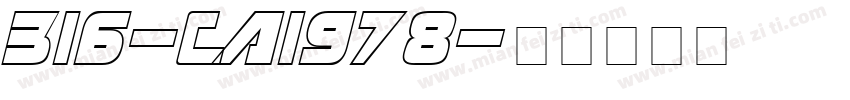 316-CAI978字体转换