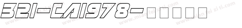 321-CAI978字体转换