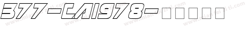 377-CAI978字体转换