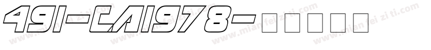 491-CAI978字体转换