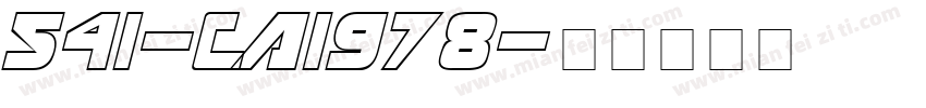 541-CAI978字体转换