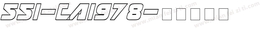 551-CAI978字体转换