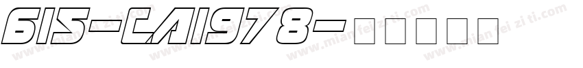 615-CAI978字体转换