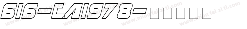 616-CAI978字体转换